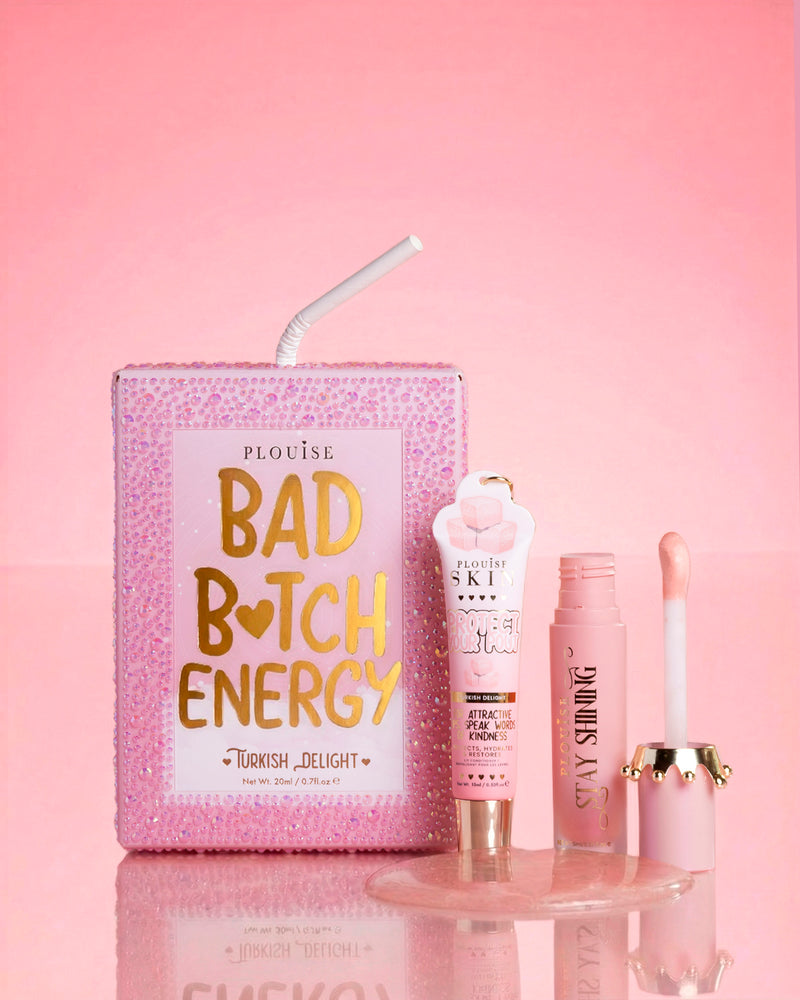 P.Louise Manifest Crystal Bad Bitch Energy Glitter Lip Duo Turkish Delight