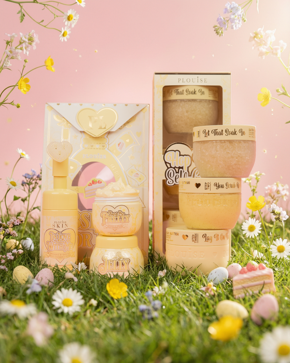 P.Louise Easter Skin Reset Bundle features strawberry shortcake Obsessed For Less and Hop Into Self Care Bath & Body Set Bundle