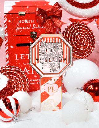 P.Louise Santa Please Stop Here Mini Makeup Brush Set