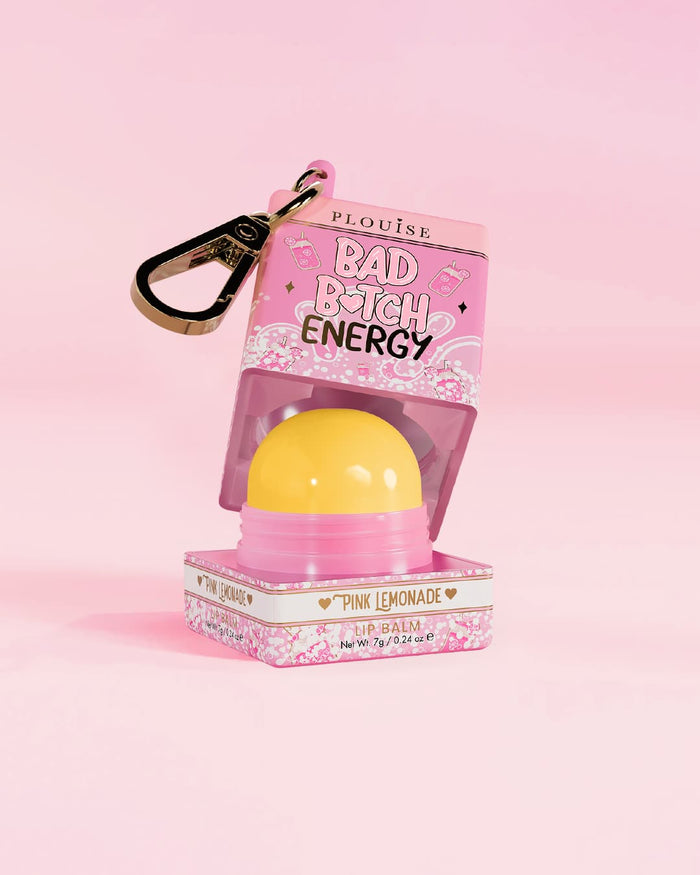 P.Louise pink lemonade keychain lip balm