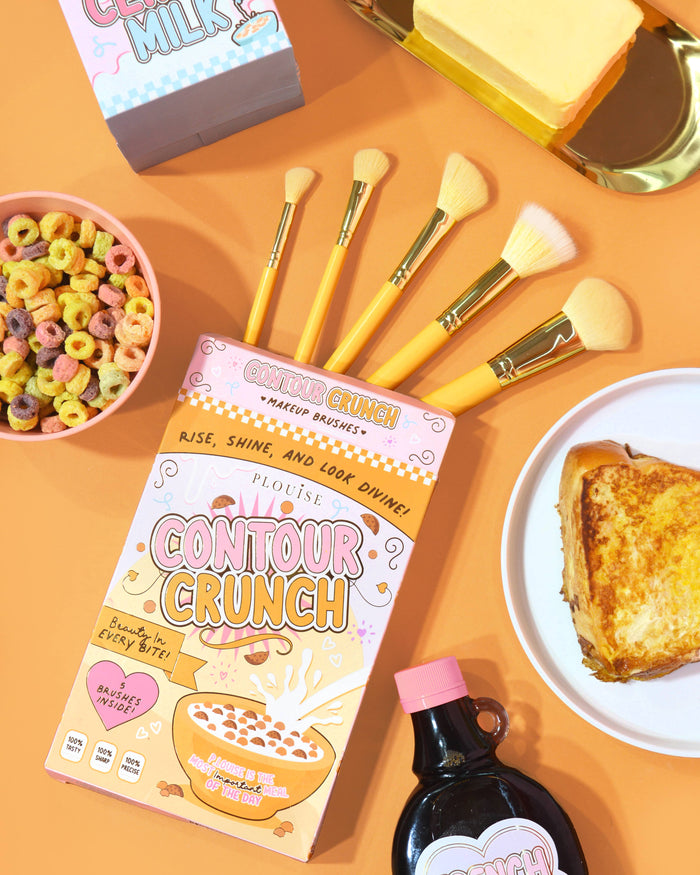 Contour Crunch 5-Piece Yellow Face Brush Set