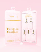 An open P.Louise hand sanitizer gift set containing 5 sprays in different cherry scents