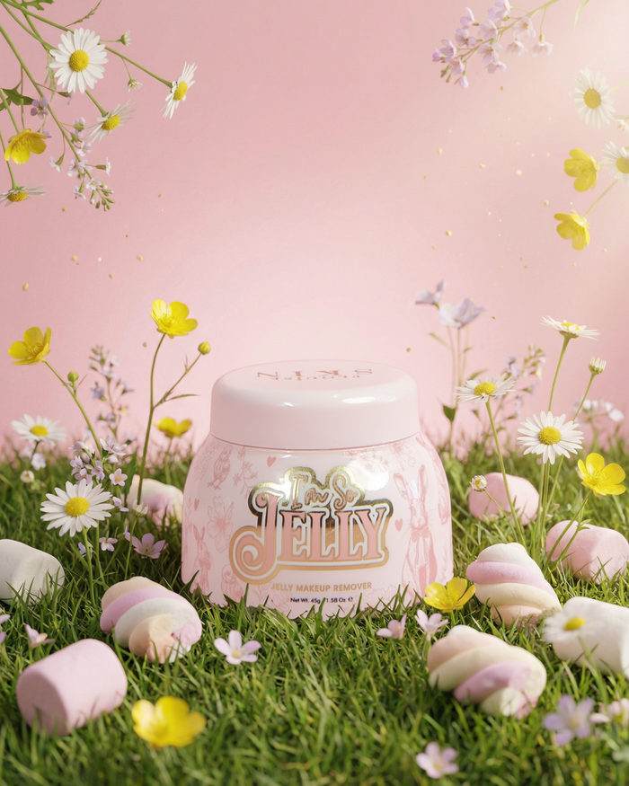 Pink tub of P.Louise I'm So Jelly Makeup Remover in pink marshmallow