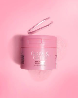 P.Louise Glow And Get It Face Toner Pads Cherry Bubblegum