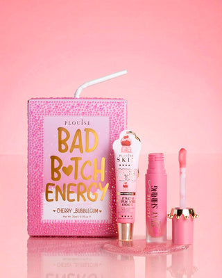P.Louise Manifest Crystal Bad Bitch Energy Glitter Lip Duo Cherry Bubbulegum