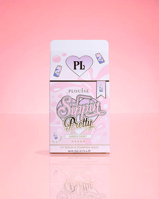 P.Louise Sippin Pretty Peptide Lip Serum And Lip Treatment Duo Rainbow Sherbet Packaging