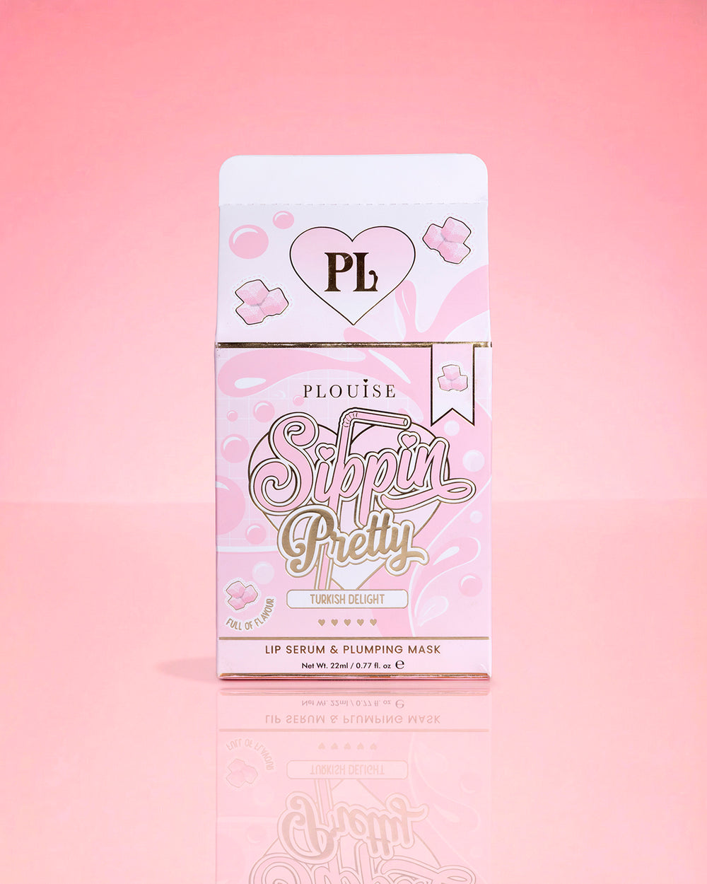 P.Louise Sippin Pretty Peptide Lip Serum And Lip Treatment Duo Turkish Delight Packaging