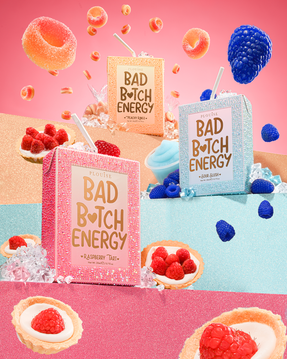 Crystal Bad Bitch Energy Glitter Lip Trio