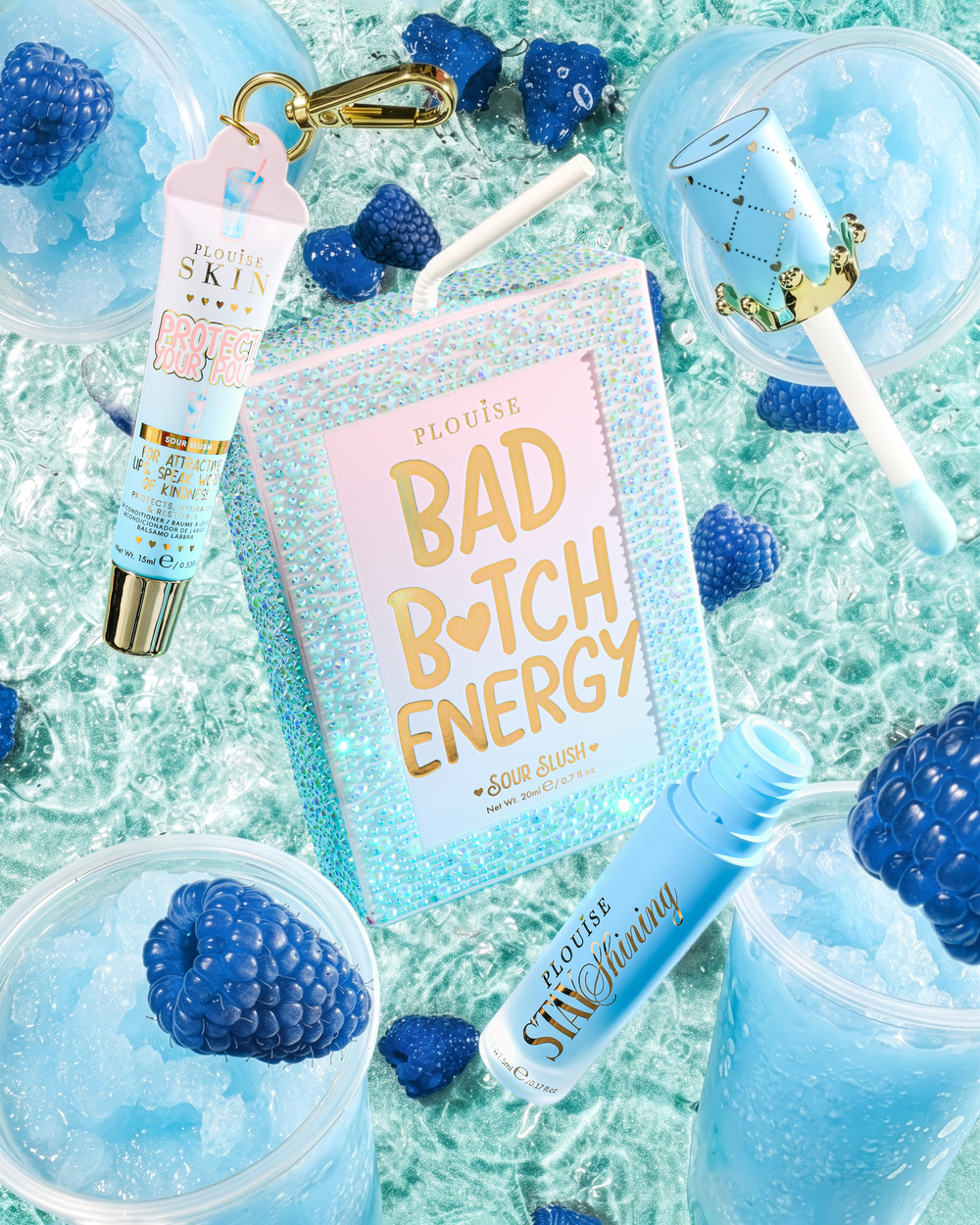 Crystal Bad Bitch Energy Glitter Lip Trio