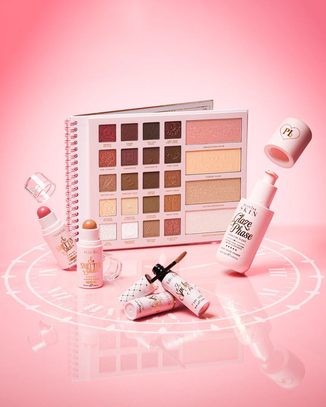 P.Louise SKIN model applying Glow Frequency serum
